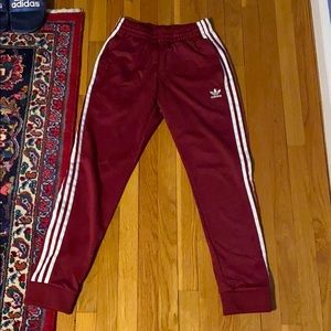 Red Adidas Originals Track Pants